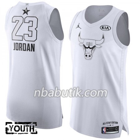 NBA Børn Trøje Chicago Bulls Michael Jordan 23 2018 All Star Jordan Brand Hvid Swingman